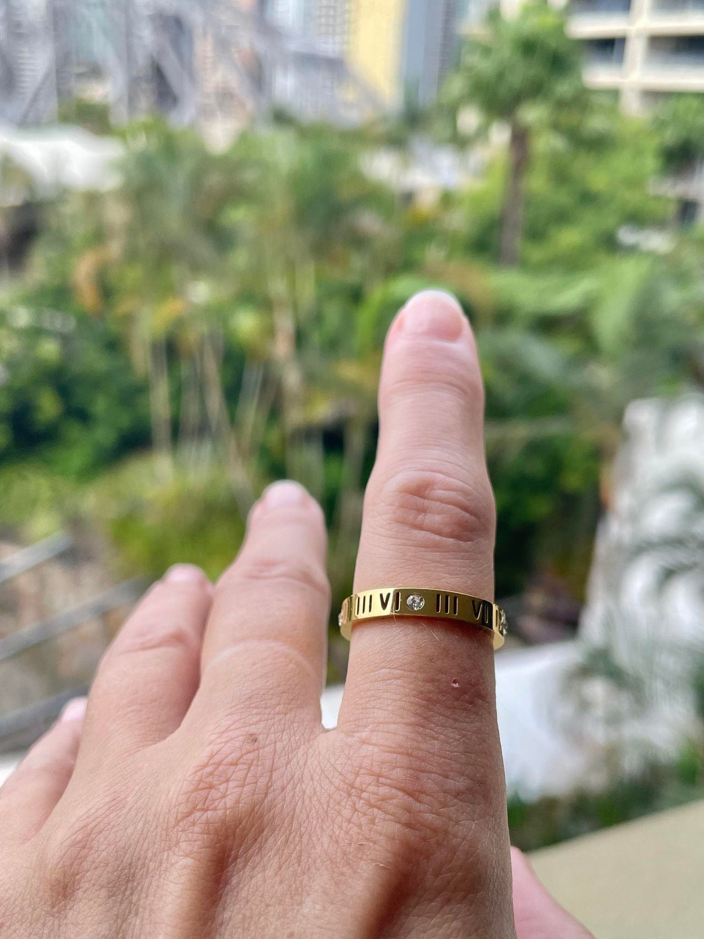 Ring | Roman numeral gold ring - Size 6 – Tarnish Proof Jewellery