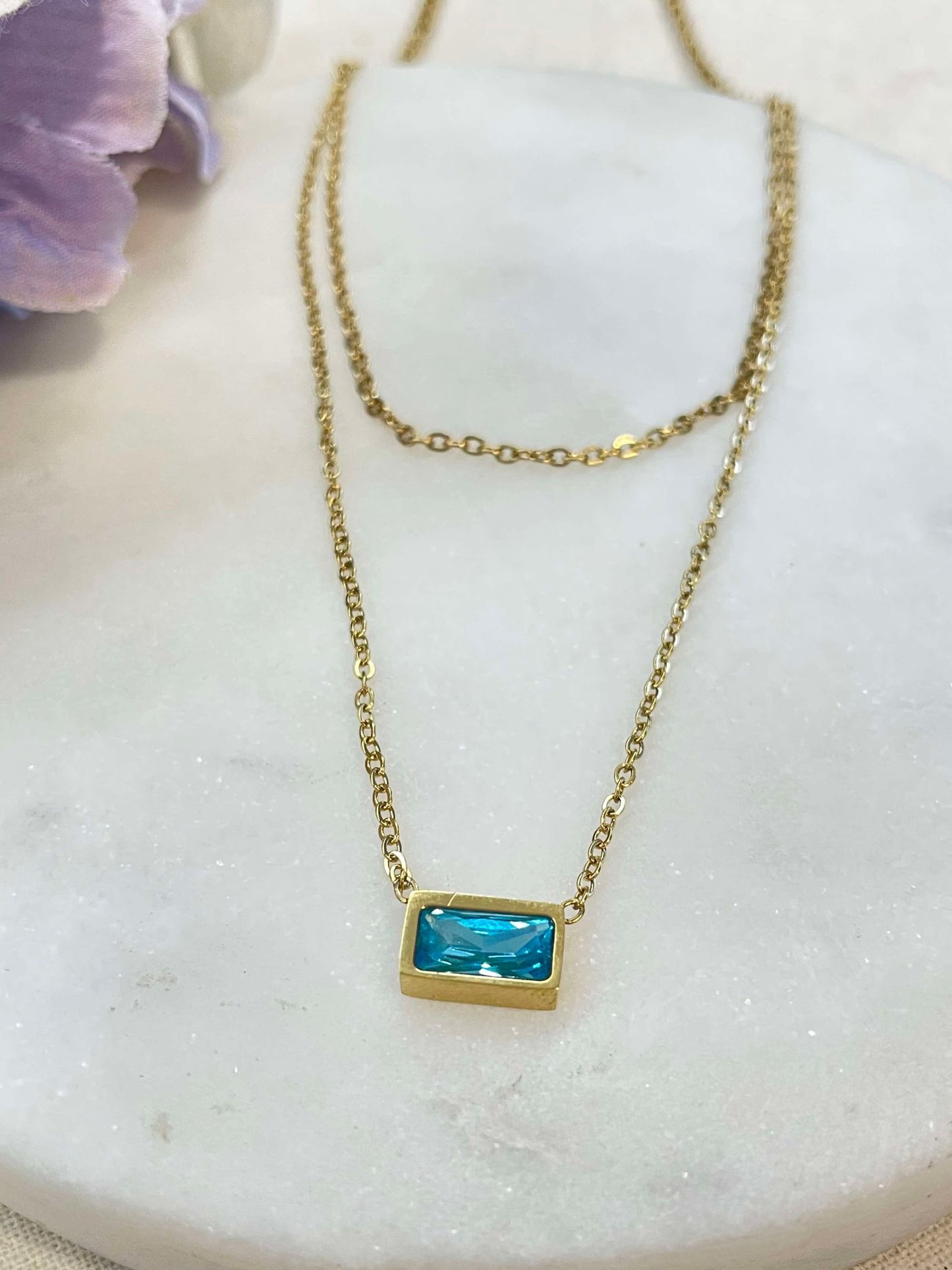 Necklace | Seeing double gold necklace – Tarnish Proof Jewellery