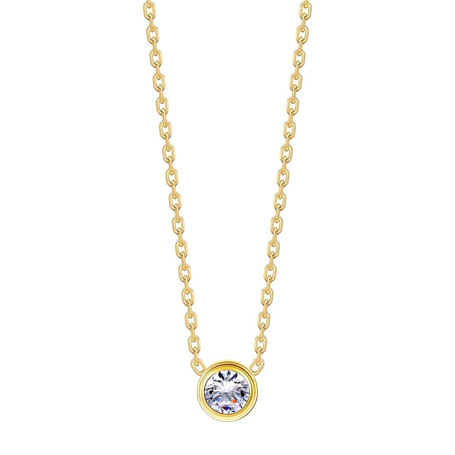 Necklace | Silver Gem Gold Necklace – Tarnish Proof Jewellery