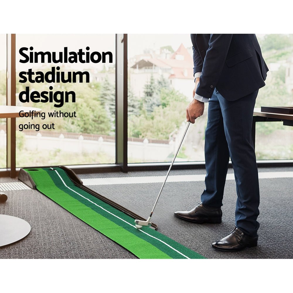 Golf Putting Mat | Everfit 3M | Auto Return - Sports & Fitness > Golf > Golf Training Aids - Fosmore