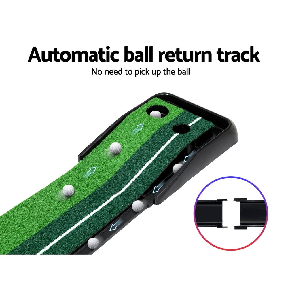 Golf Putting Mat | Everfit 3M | Auto Return - Sports & Fitness > Golf > Golf Training Aids - Fosmore