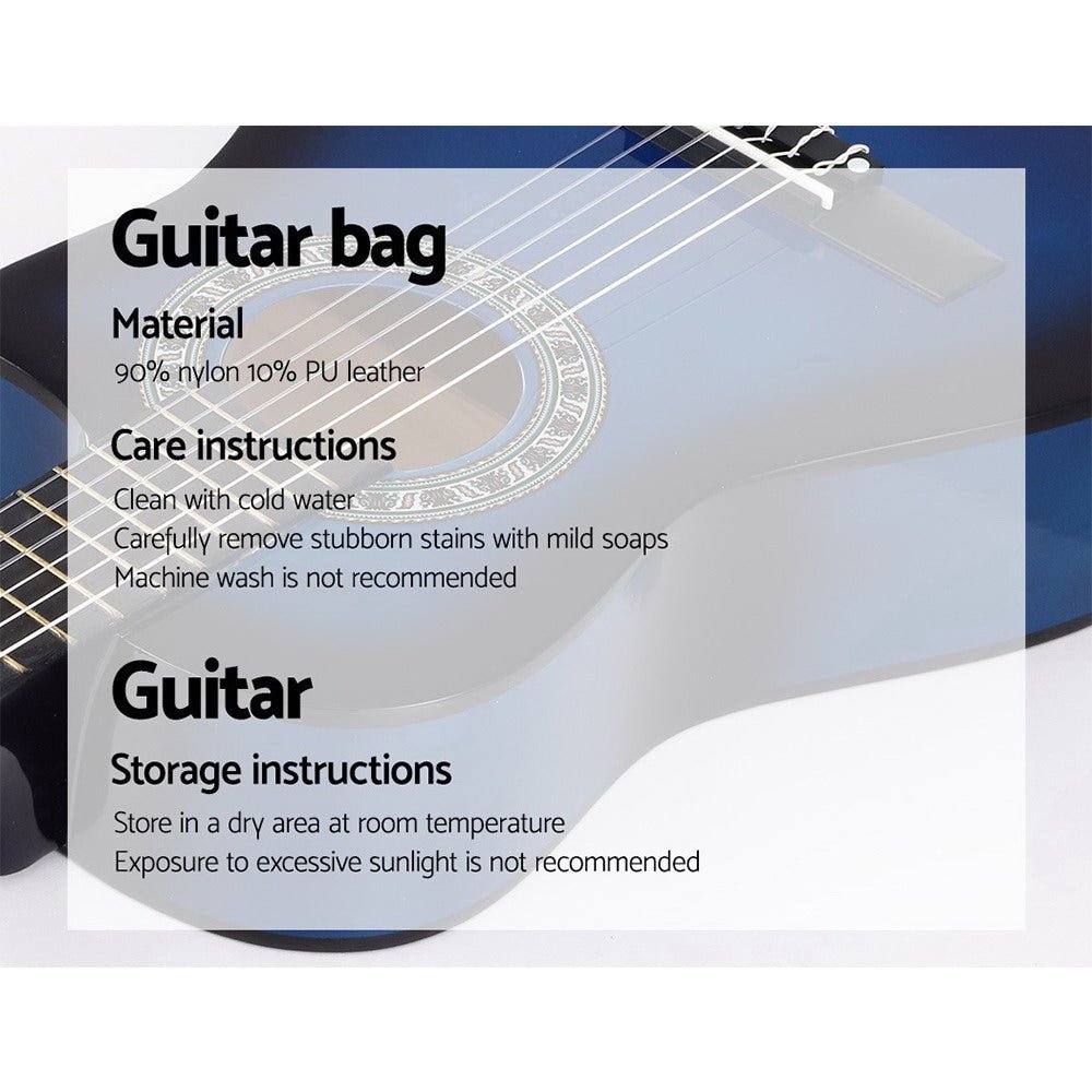 Kids Guitar | Alpha Classical Beginner Guitar for Children | Blue - Audio & Video > Musical Instrument & Accessories > Guitars - Fosmore
