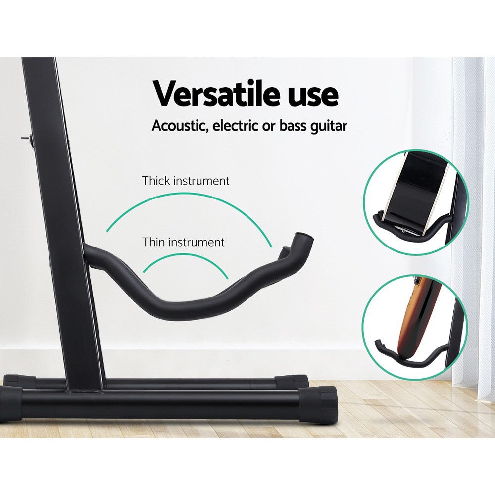 Guitar Stand - Foldable | Alpha | Black - Audio & Video > Musical Instrument & Accessories - Fosmore