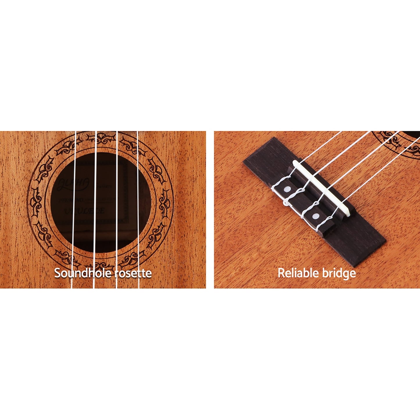 Ukulele | Alpha 26 Inch Tenor | Nylon Strings | Mahogany - Audio & Video > Musical Instrument & Accessories > Guitars - Fosmore