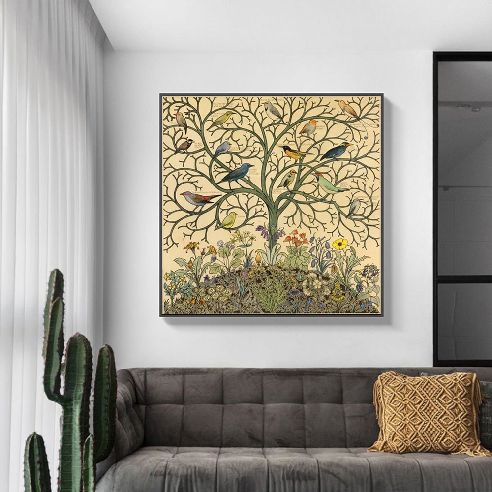 Canvas Print Wall Art | Tree of Life | 40cmx40cm - Home & Garden > Wall Art > Posters, Paintings & Prints - Fosmore