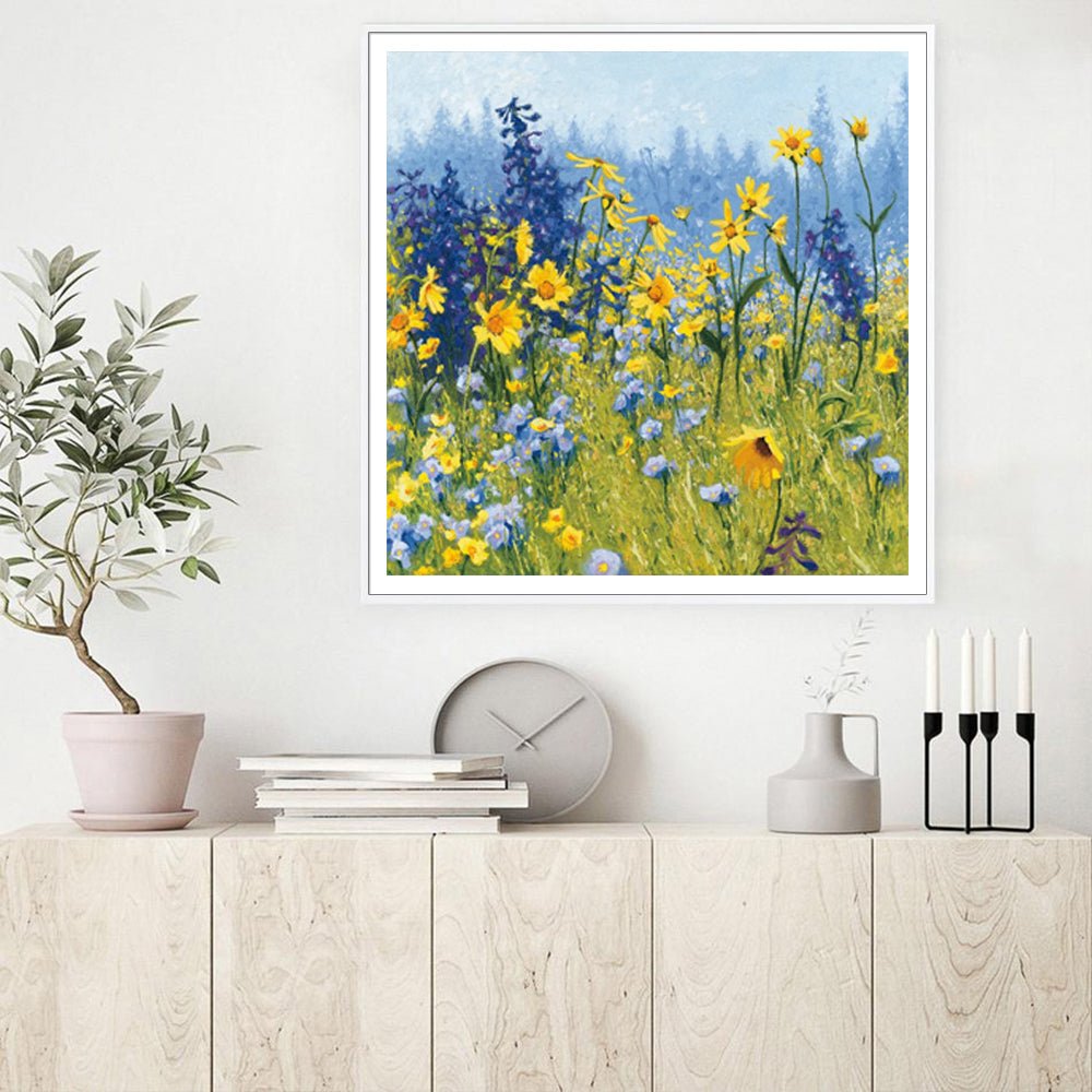Canvas Print Wall Art | Joyful in July | 40cmx40cm - Home & Garden > Decor > Picture Frames - Fosmore