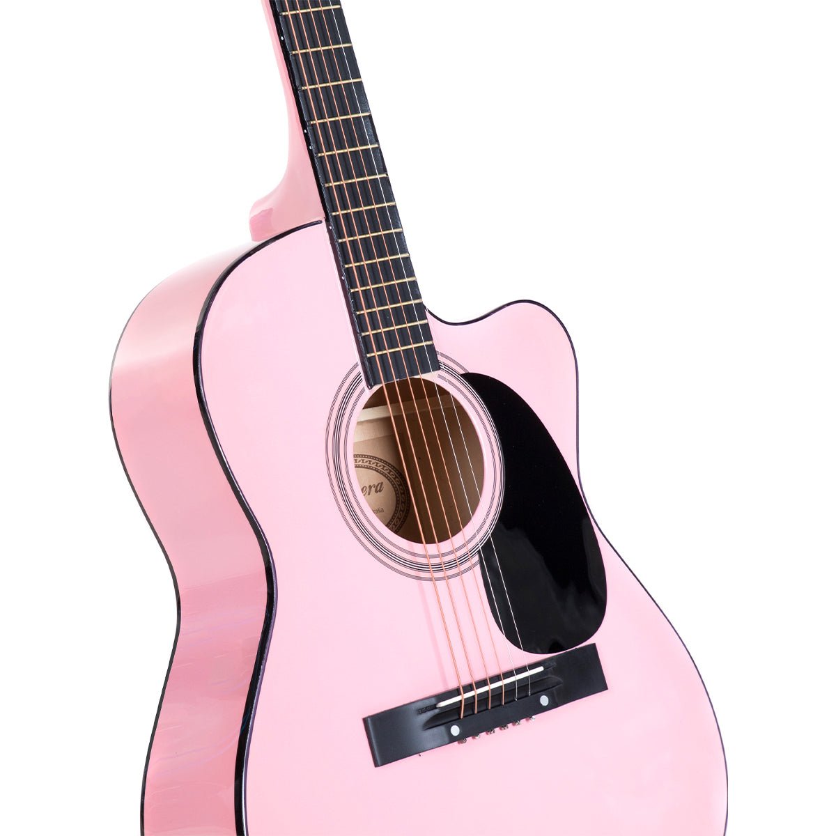 Acoustic Guitar | Karrera 40 Inch Cutaway | Steel Strings | Pink -> Musical Instrument & Accessories > Guitars - Fosmore