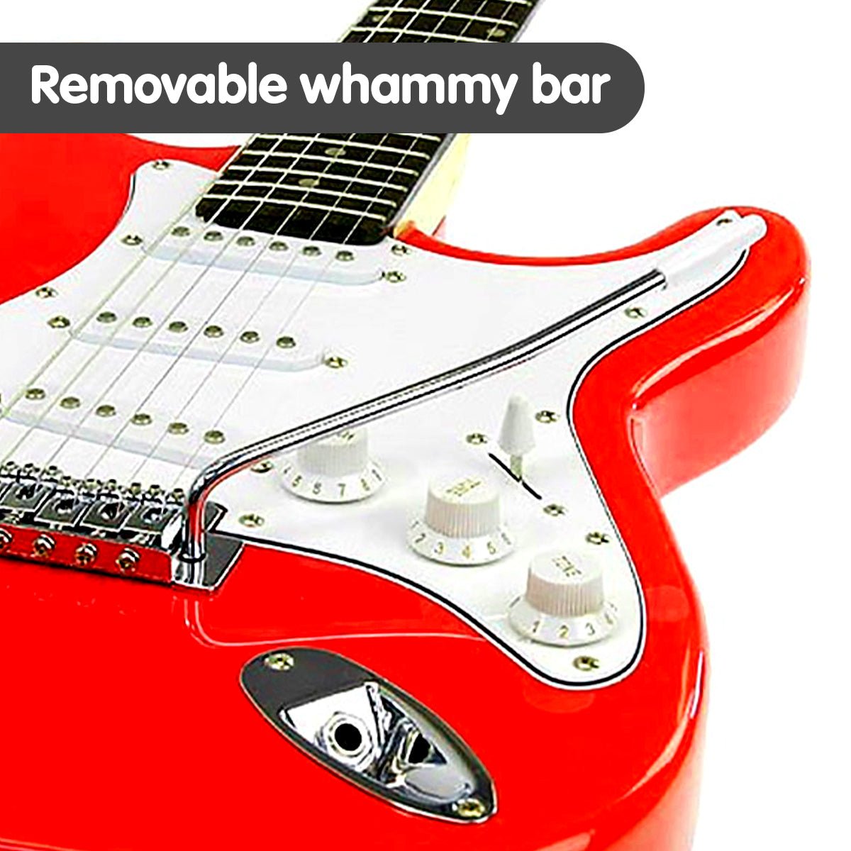 Electric Guitar | Karrera 39 Inch | Whammy Bar | Red - Audio & Video > Musical Instrument & Accessories > Guitars - Fosmore