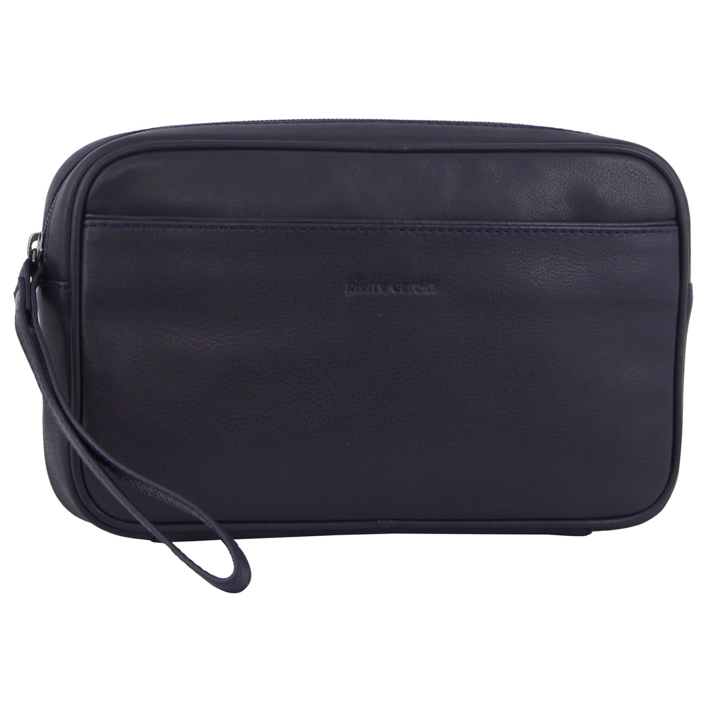 Mens Toiletry Bag | Pierre Cardin | Leather | Navy - Fashion > Men's Fashion > Men's Accessories - Fosmore
