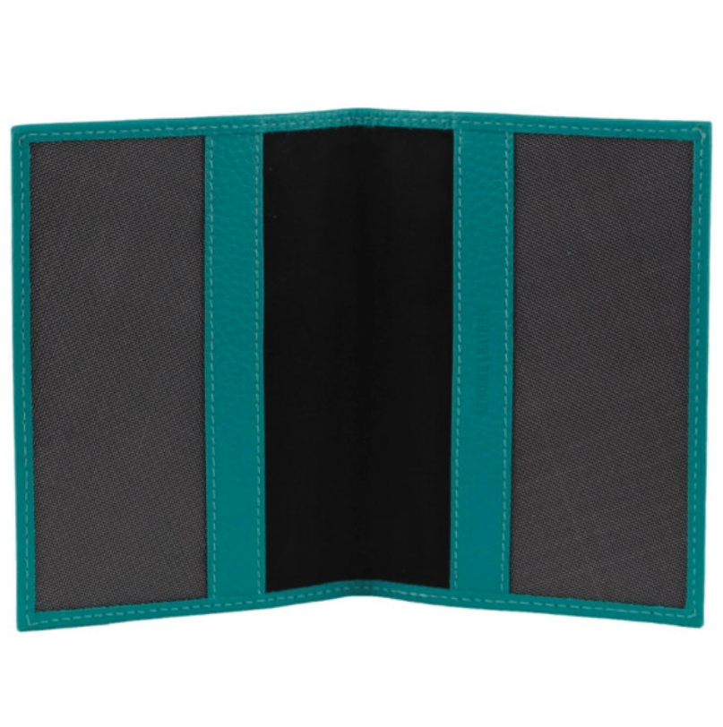 Passport Cover | RFID | Pierre Cardin Slim Leather | Turquoise - Home & Garden > Travel > Packing Organisers - Fosmore