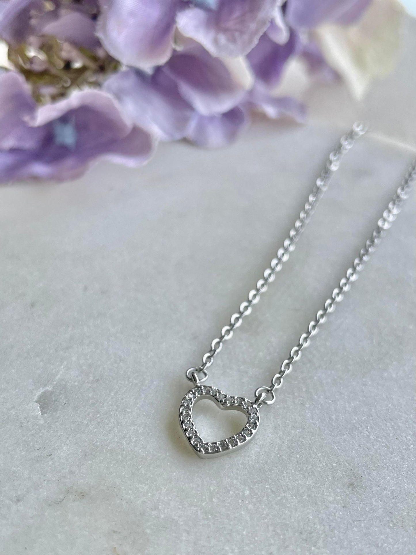 Necklace | Where my heart is silver necklace – Tarnish Proof Jewellery