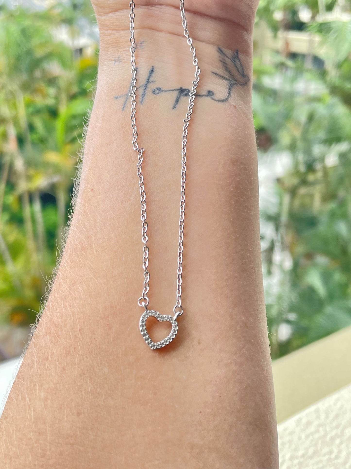 Necklace | Where my heart is silver necklace – Tarnish Proof Jewellery