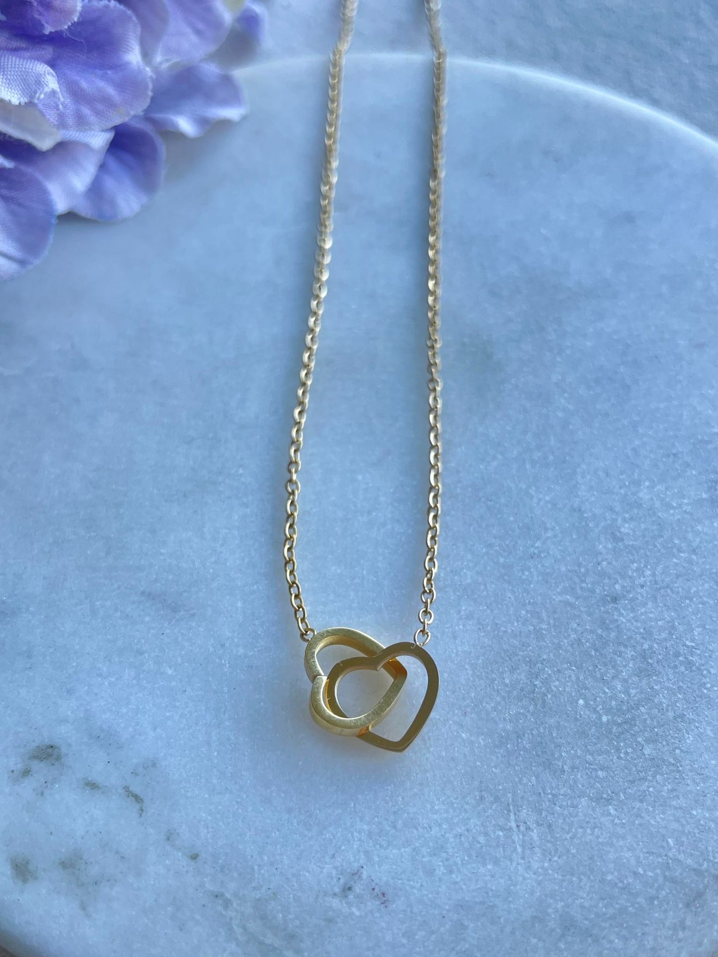 Necklace | Two hearts are better than one – Tarnish Proof Jewellery