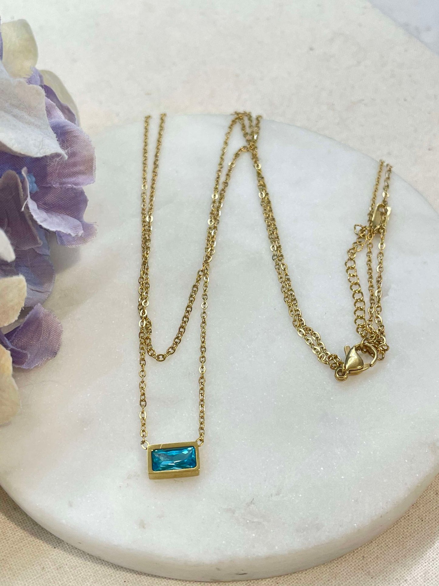 Necklace | Seeing double gold necklace – Tarnish Proof Jewellery