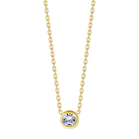 Necklace | Silver Gem Gold Necklace – Tarnish Proof Jewellery