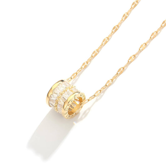 Necklace | Round Silver & Gold Circle Necklace – Tarnish Proof Jewellery