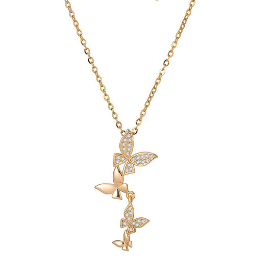 Necklace | We hang together butterfly necklace – Tarnish Proof Jewellery