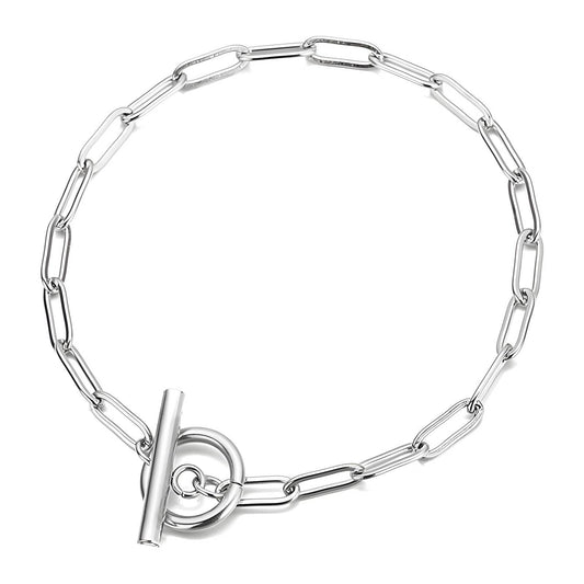 Bracelet | Link through me open chain bracelet - silver – Tarnish Proof Jewellery