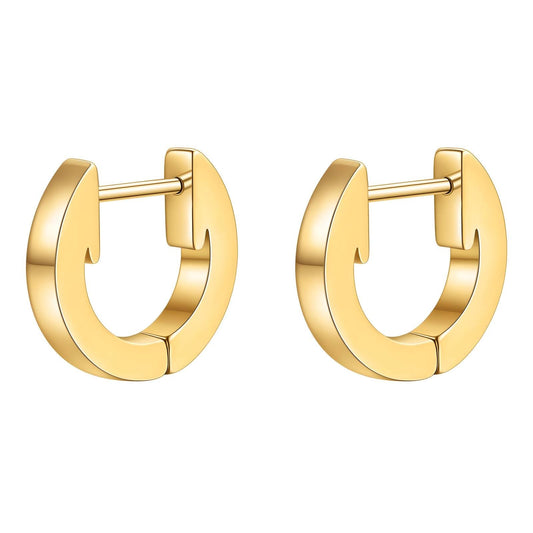 Earrings | A solid hoop (gold) Tarnish Proof Jewellery