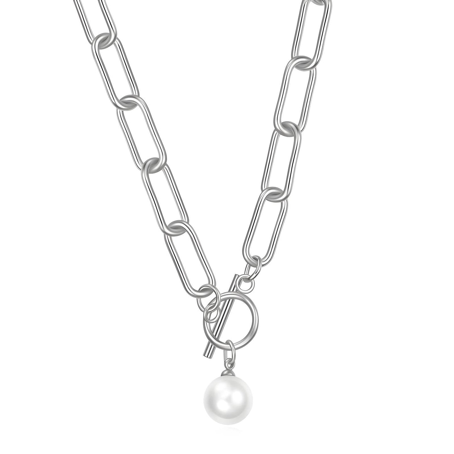 Necklace | All knotted up with a pearl - silver – Tarnish Proof Jewellery