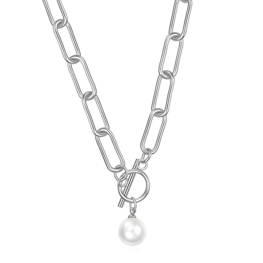 Necklace | All knotted up with a pearl - silver – Tarnish Proof Jewellery