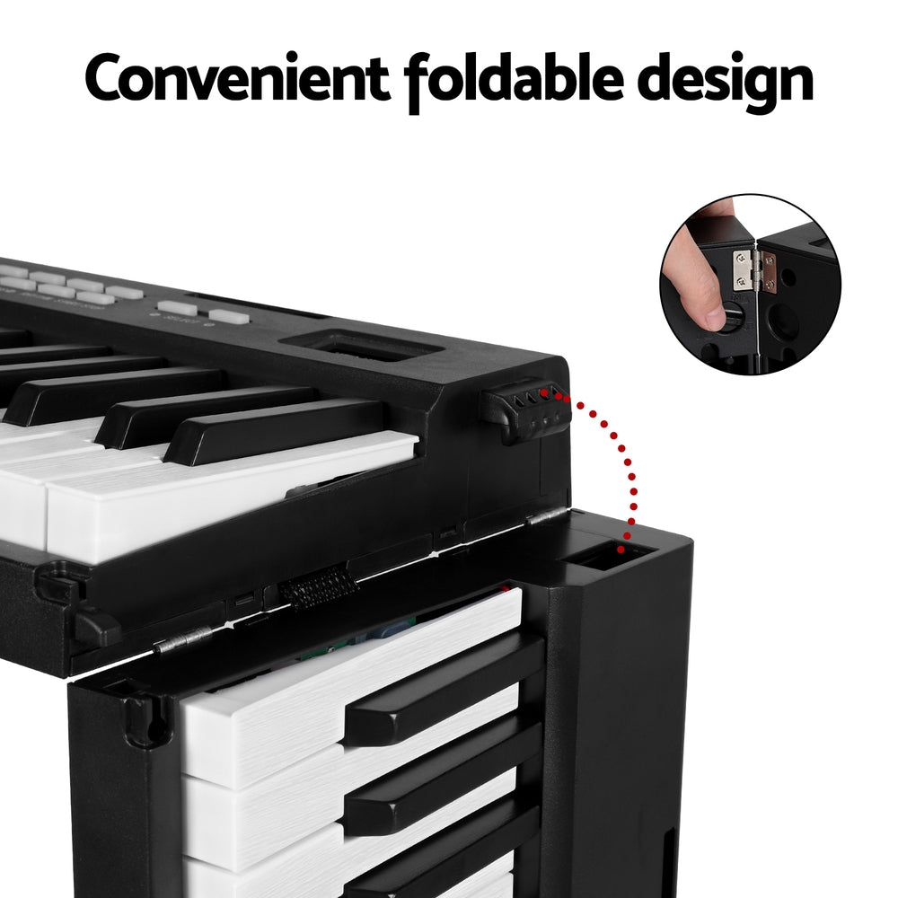 Alpha 88 Keys Foldable Electronic Piano Keyboard Digital Electric.  Convenient foldable design.