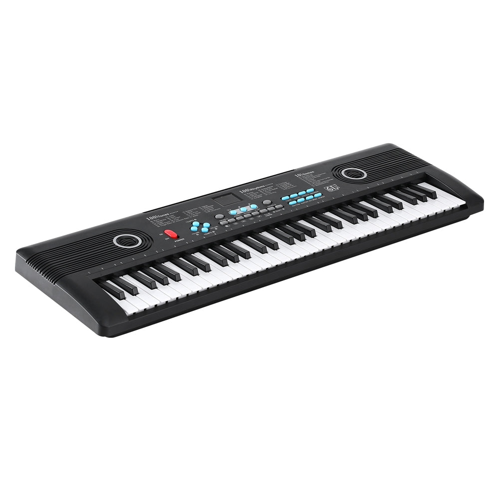 Piano Keyboard Kids | Alpha 61 - Key Digital Electric | Black - Audio & Video > Musical Instrument & Accessories > Musical Keyboards - Fosmore