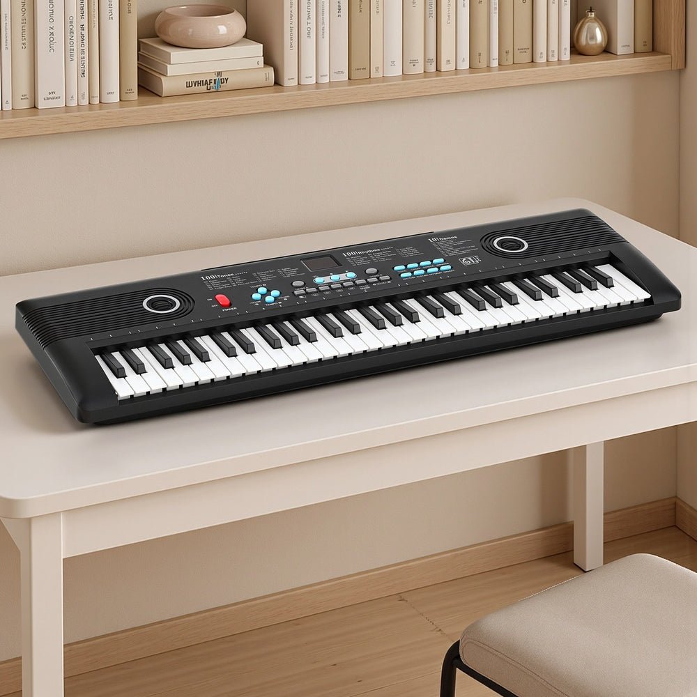 Piano Keyboard Kids | Alpha 61 - Key Digital Electric | Black - Audio & Video > Musical Instrument & Accessories > Musical Keyboards - Fosmore