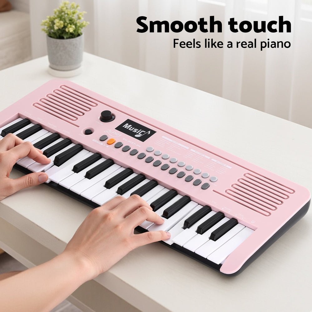 Piano Keyboard Kids | Alpha 37 - Key Digital Electronic | Pink - Audio & Video > Musical Instrument & Accessories > Musical Keyboards - Fosmore