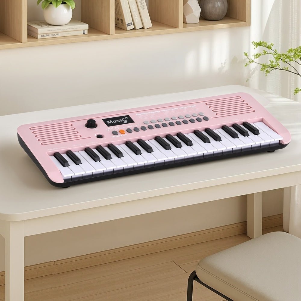 Piano Keyboard Kids | Alpha 37 - Key Digital Electronic | Pink - Audio & Video > Musical Instrument & Accessories > Musical Keyboards - Fosmore