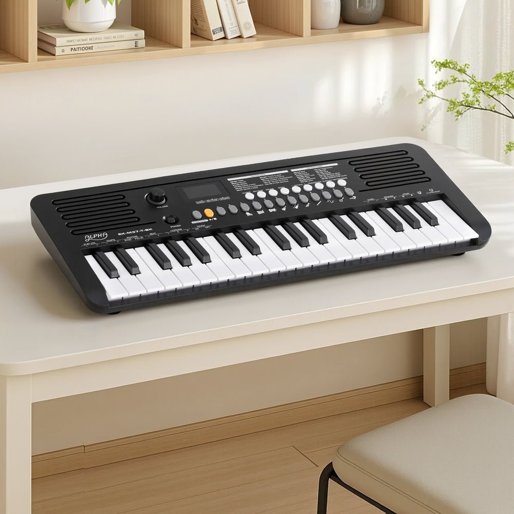 Piano Keyboard Kids | Alpha 37 - Key Digital Electric | Black - Audio & Video > Musical Instrument & Accessories > Musical Keyboards - Fosmore