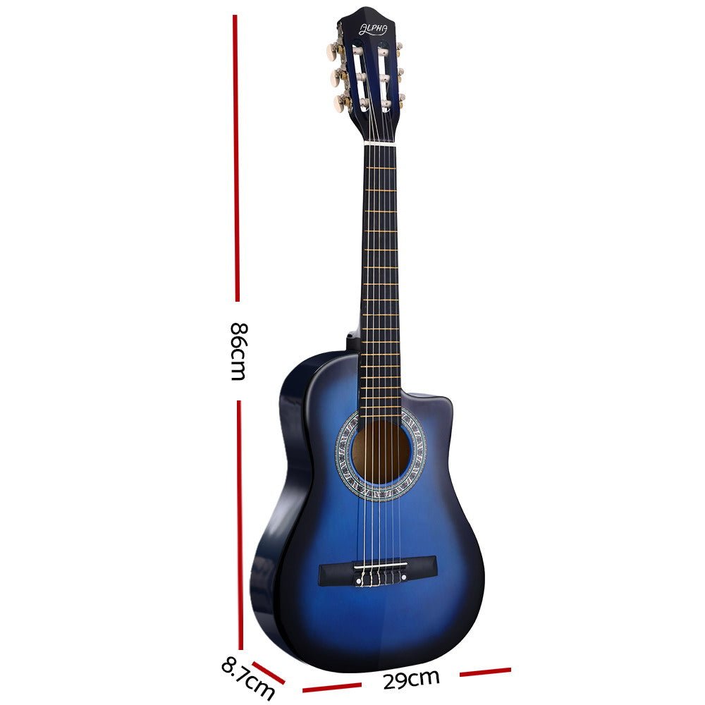 Kids Guitar | Alpha Classical Beginner Guitar for Children | Blue - Audio & Video > Musical Instrument & Accessories > Guitars - Fosmore