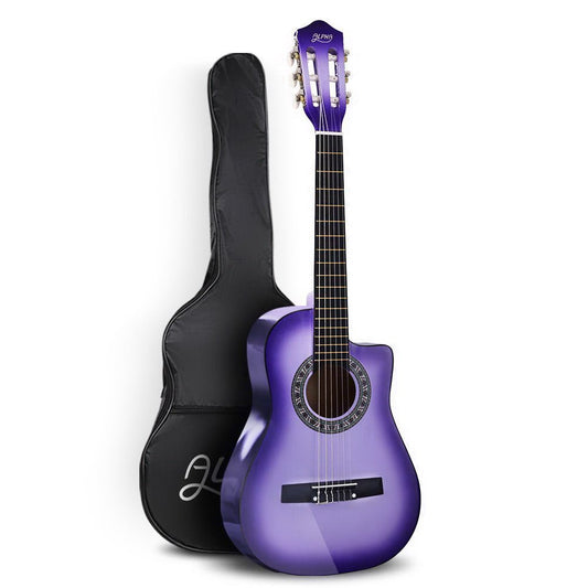 Kids Guitar | Alpha Classical Beginner Guitar for Children | Purple - Musical Instrument & Accessories > Guitars - Fosmore