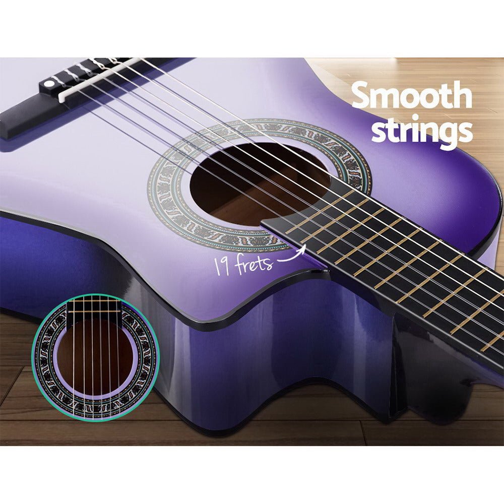 Kids Guitar | Alpha Classical Beginner Guitar for Children | Purple -> Musical Instrument & Accessories > Guitars - Fosmore
