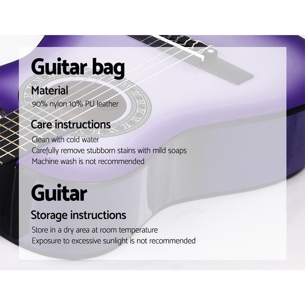 Kids Guitar | Alpha Classical Beginner Guitar for Children | Purple -> Musical Instrument & Accessories > Guitars - Fosmore