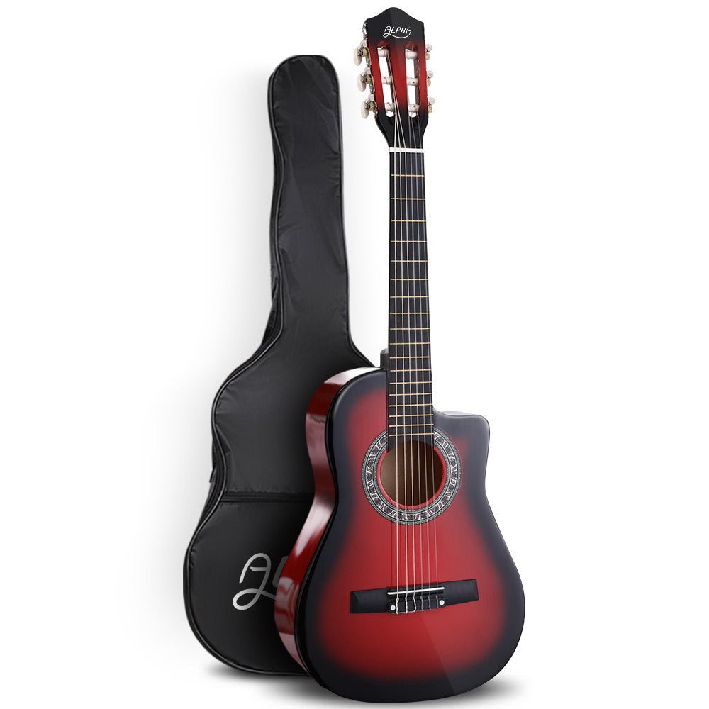 Kids Guitar | Alpha Classical Beginner Guitar for Children | Red - Audio & Video > Musical Instrument & Accessories > Guitars - Fosmore