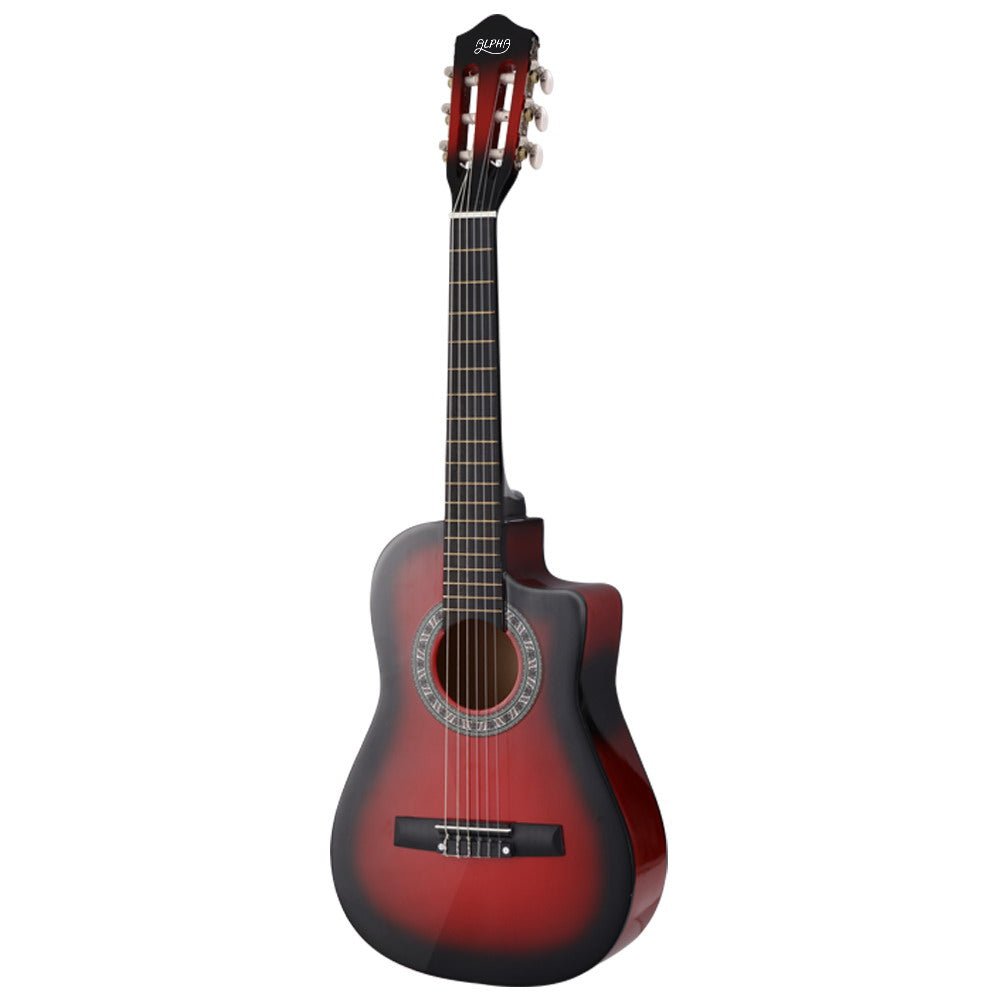 Kids Guitar | Alpha Classical Beginner Guitar for Children | Red - Audio & Video > Musical Instrument & Accessories > Guitars - Fosmore