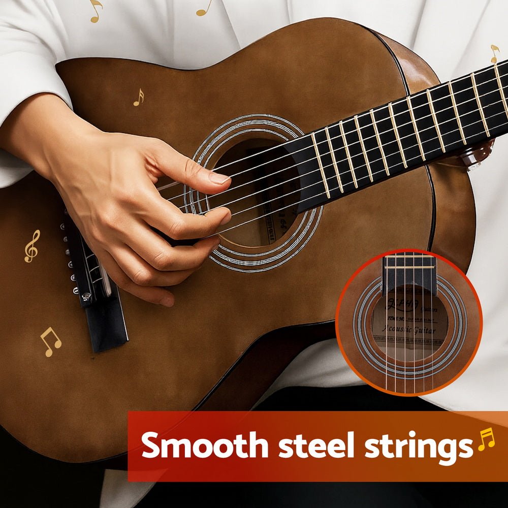 Alpha 31" Steel String Acoustic Guitar Portable - Audio & Video > Musical Instrument & Accessories > Guitars - Fosmore