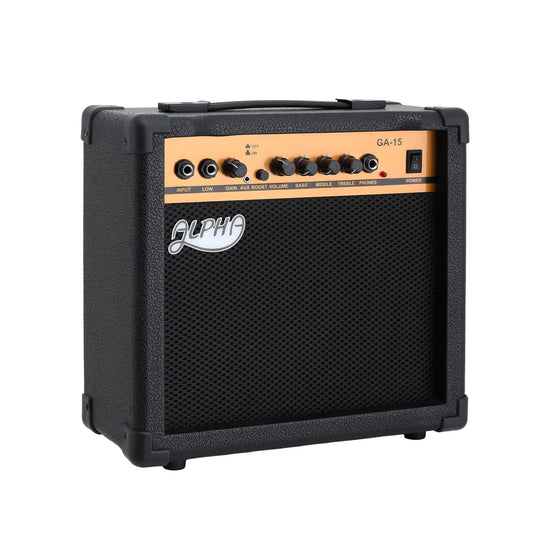 Guitar Amplifier | Alpha 20W Portable 3 - Band EQ | Black - Audio & Video > Musical Instrument & Accessories > Guitars - Fosmore