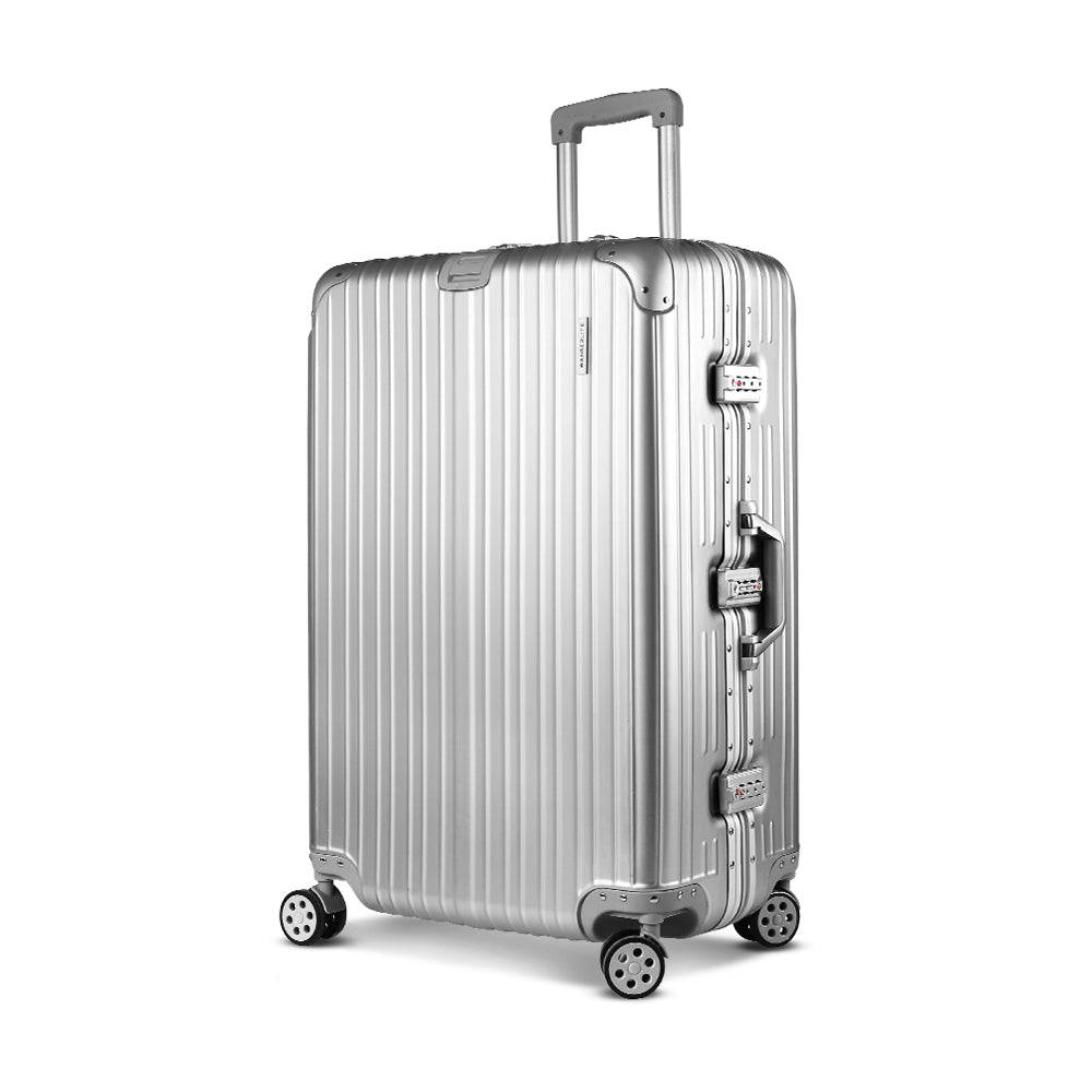 Silver 75cm suitcase