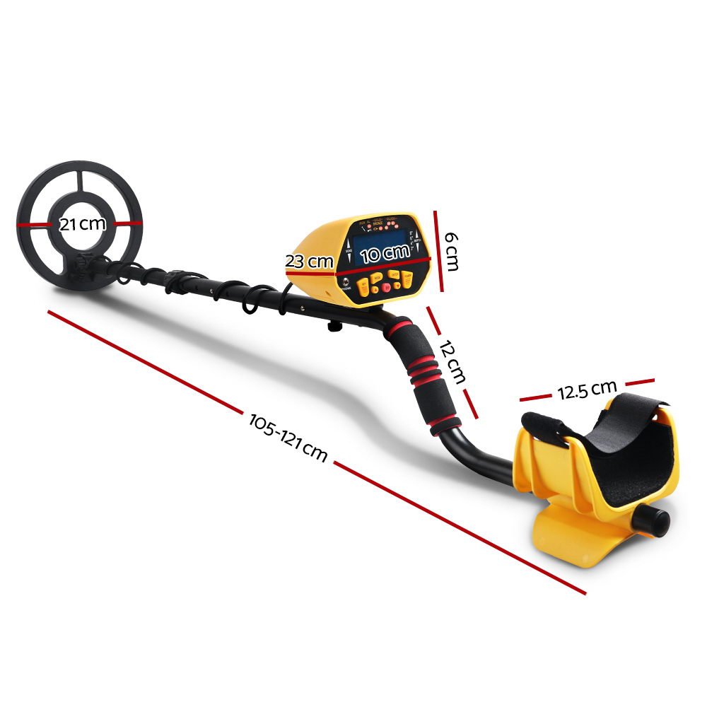 Metal Detector | 180MM Deep Sensitive Waterproof Treasure Hunter Gold Digger | Yellow - > Gadgets > Metal Detectors - Fosmore