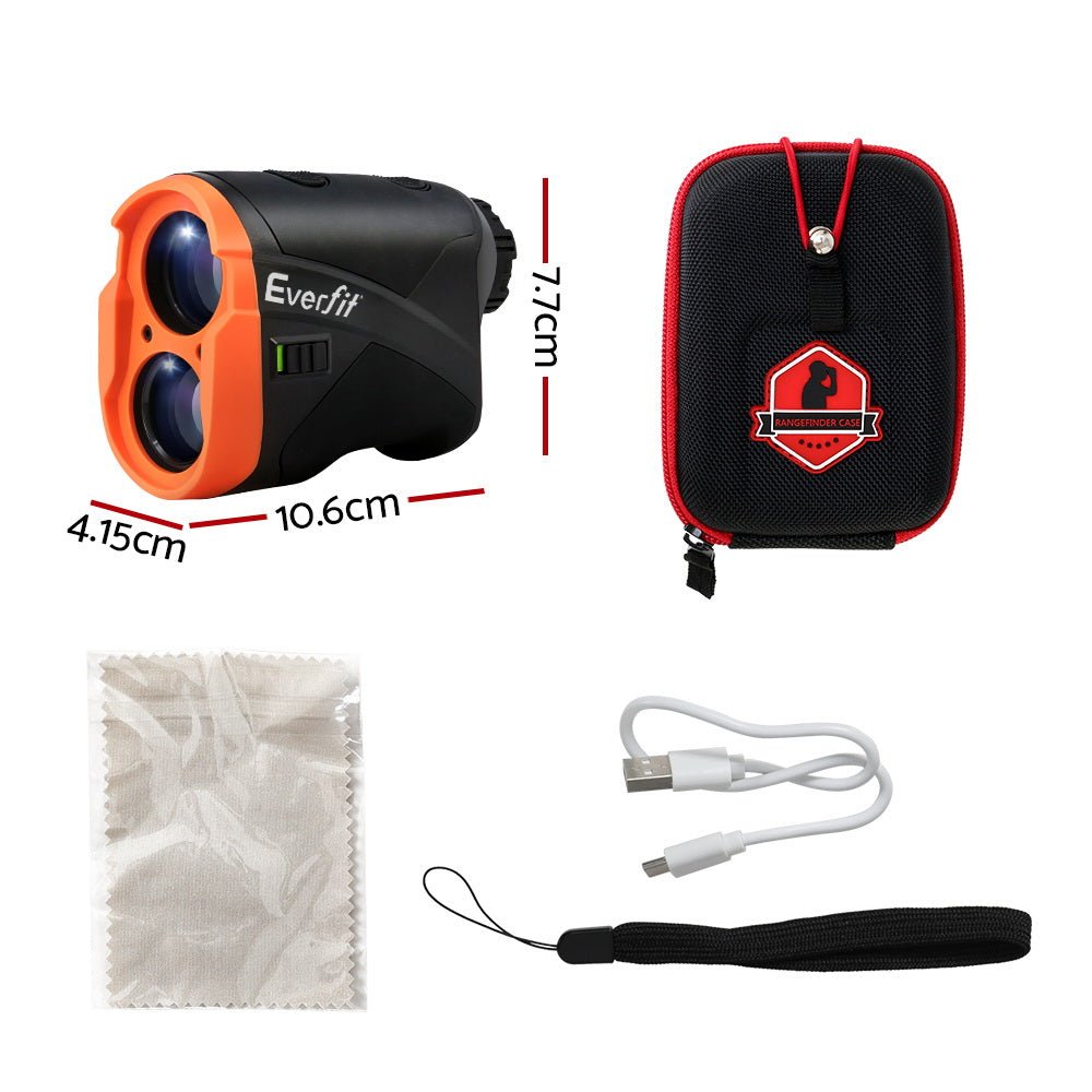 700M Golf Range finder | Everfit | Slope On/Off Vibration Alert Orange - Sports & Fitness > Golf > Golf Accessories - Fosmore