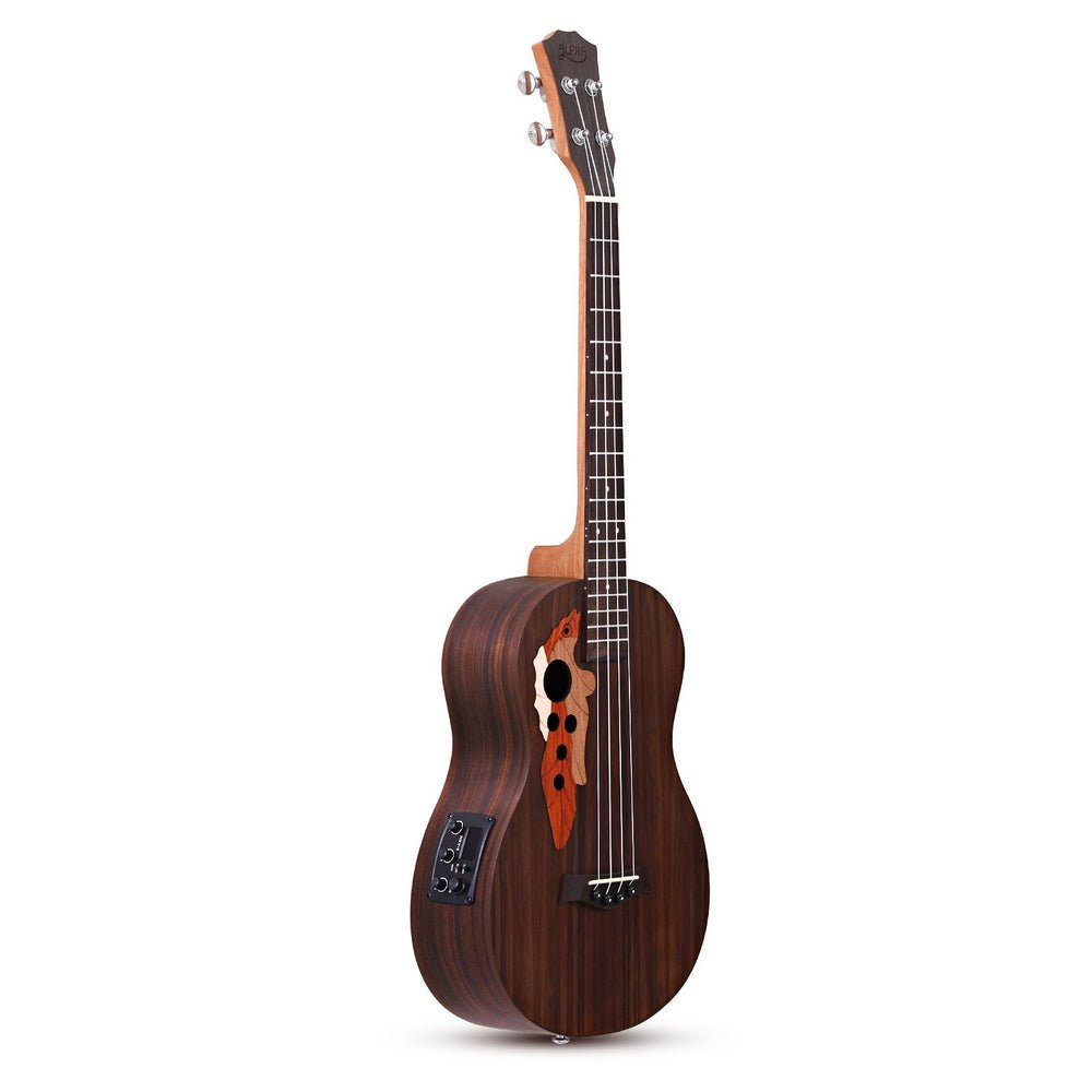 Ukulele | Alpha 30 - Inch Electric Ukulele with EQ | Ebony Top - Audio & Video > Musical Instrument & Accessories > Guitars - Fosmore