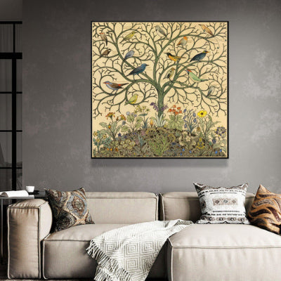 Tree Of Life | Black Frame Canvas Print | 100cmx100cm