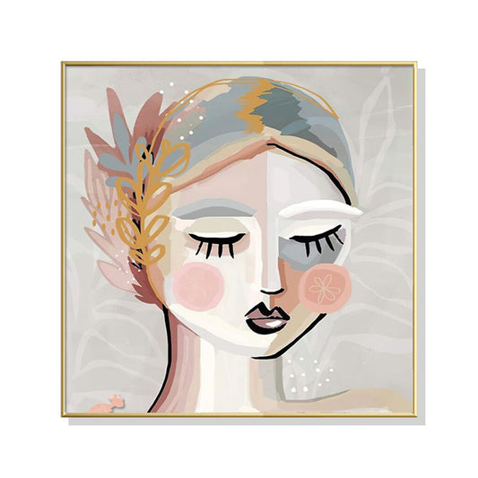 Canvas Print Wall Art | Calm Girl | 40cmx40cm - Home & Garden > Wall Art > Posters, Paintings & Prints - Fosmore
