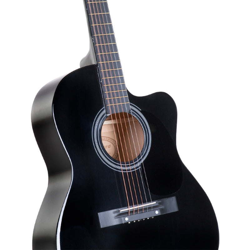 Karrera Acoustic Cutaway 40in Guitar | Black