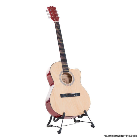Acoustic Guitar | Karrera 40 Inch Cutaway | Steel Strings | Natural > Musical Instrument & Accessories > Guitars - Fosmore