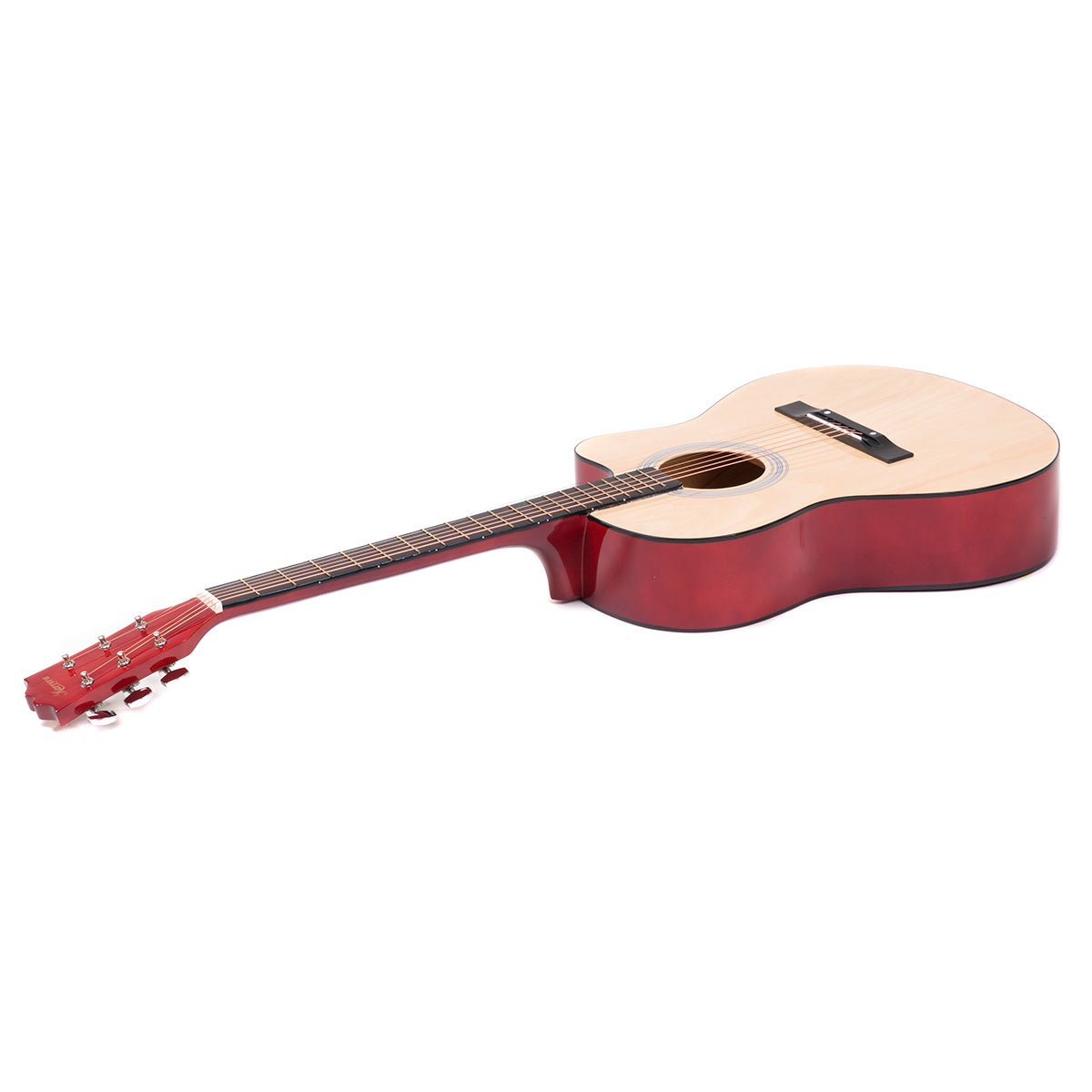 Acoustic Guitar | Karrera 40 Inch Cutaway | Steel Strings | Natural