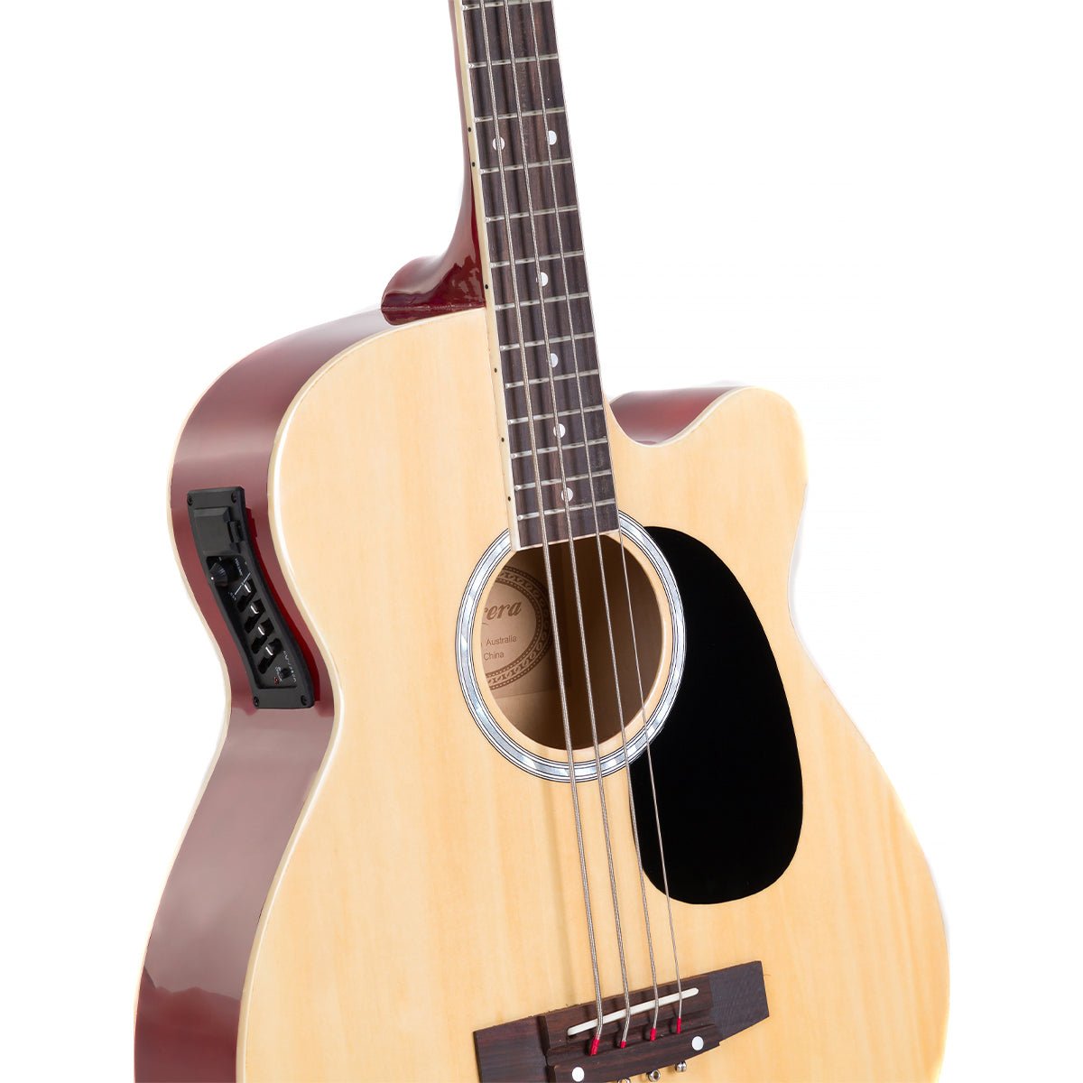 Acoustic Bass Guitar | Karrera 43 Inch | 4 Strings | 4 Band EQ | Natural - Audio & Video > Musical Instrument & Accessories > Guitars - Fosmore