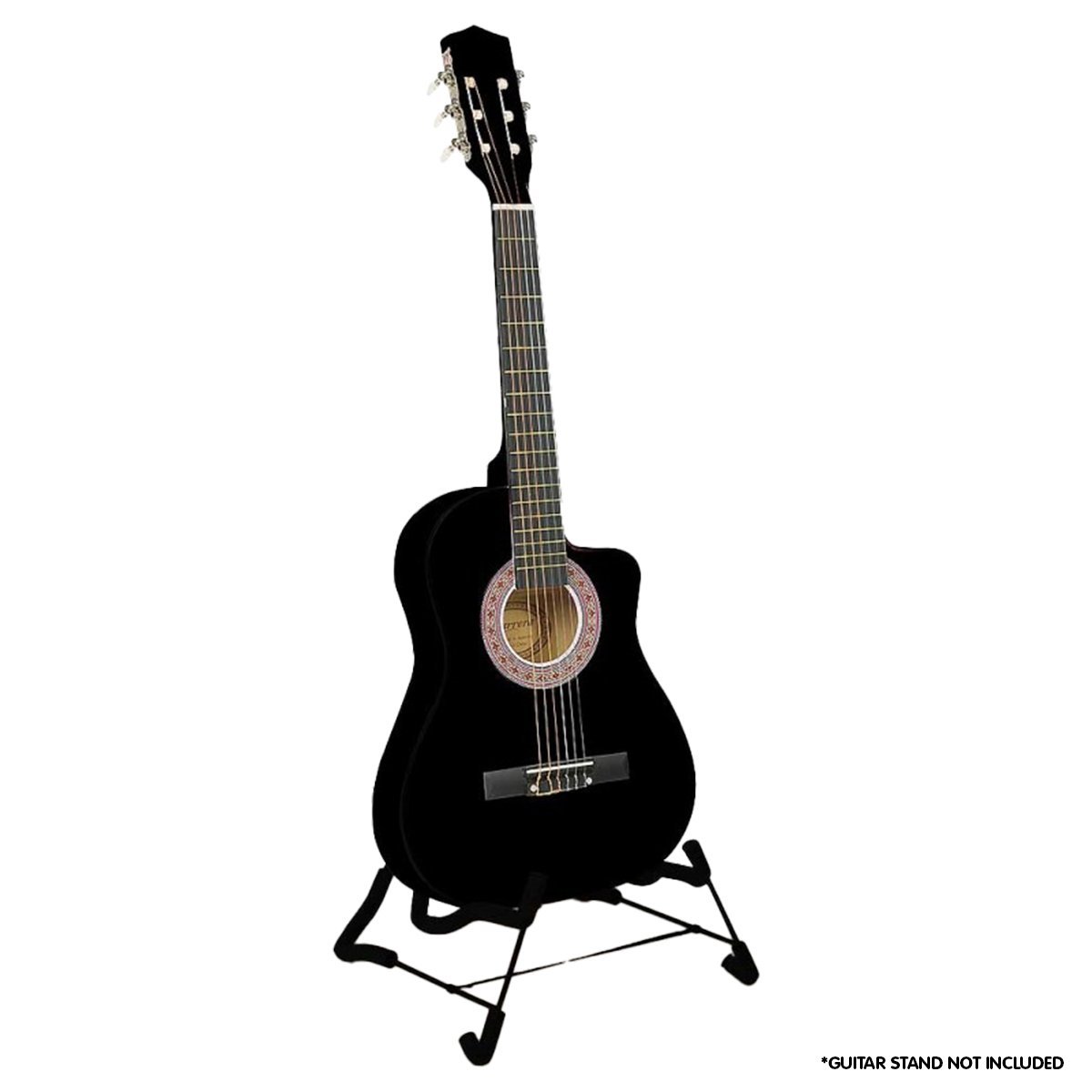 Kids Guitar | Karrera Acoustic Beginner Guitar for Children | Black - > Musical Instrument & Accessories > Guitars - Fosmore